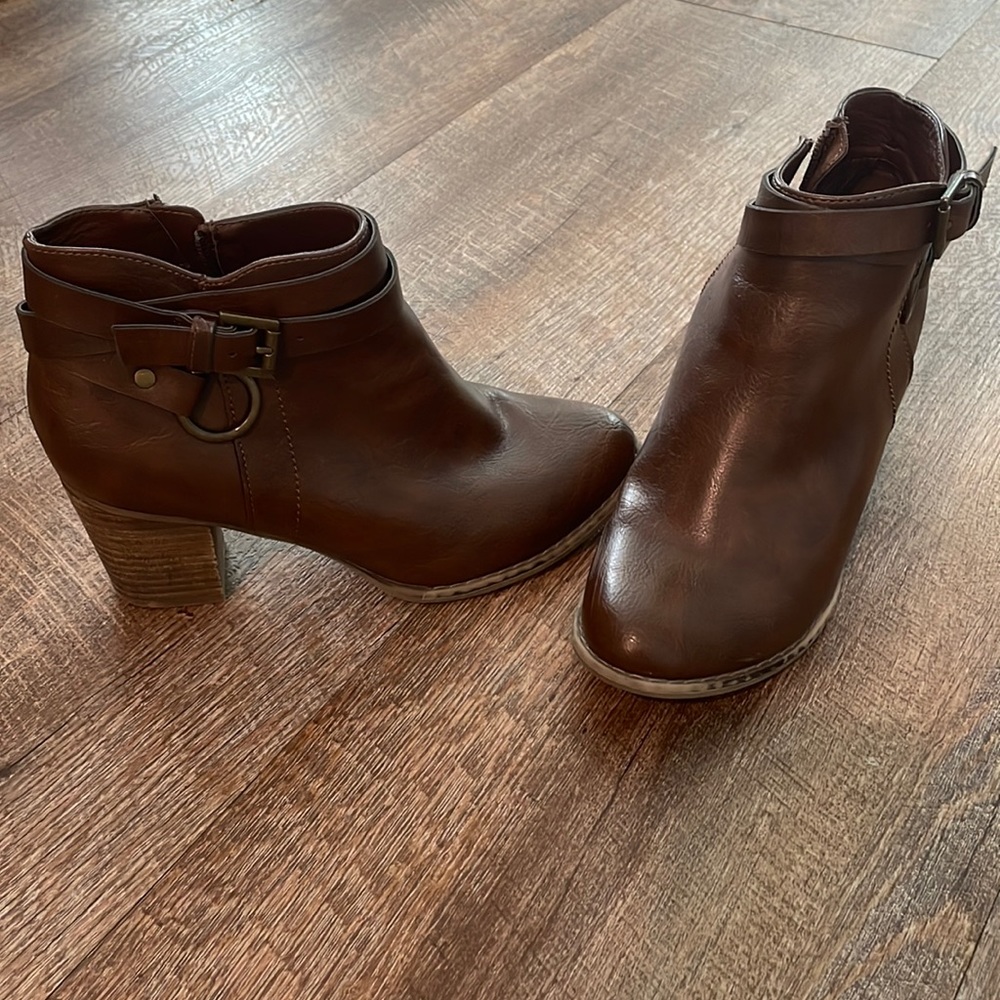 Brown booties